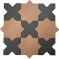 thumbnail image 6 of Seville Terracota 7" Star with Graphite Black 5" Cross Matte Porcelain Wall and Floor Tile (10.62 sq ft/case) - 68 Pack, 6 of 6