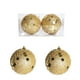 thumbnail image 1 of Ornamento de Navidad Bola de Oro Brillante, Set de 2 Piezas de 9cm, Adecuado para Colgar, Estilo de Fiesta de Navidad, Perfecto para Salón o Comedor, Material de Metal resistente, 2 Piezas, 1 of 6