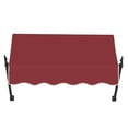 thumbnail image 3 of Awntech 4.38 Ft New Orleans Fixed Awning Canopy with Spear Arms (52.5in x 24in x 16in), Burgundy, 3 of 3