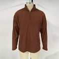 thumbnail image 3 of ZCFZJW Mens Quarter Zip Sweater Trendy Fall Winter Thick Mock Neck Pullover Ribbed Knit Casual Big and Tall Regular Fit Lightweight Pullover Sweaters Brown XXL, 3 of 6