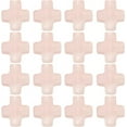 thumbnail image 1 of 1 caja de 36 cuentas de piedra rosa, cuarzo rosa, rosario pequeño de bolsillo con pequeñas cruces de piedras preciosas., 1 of 9