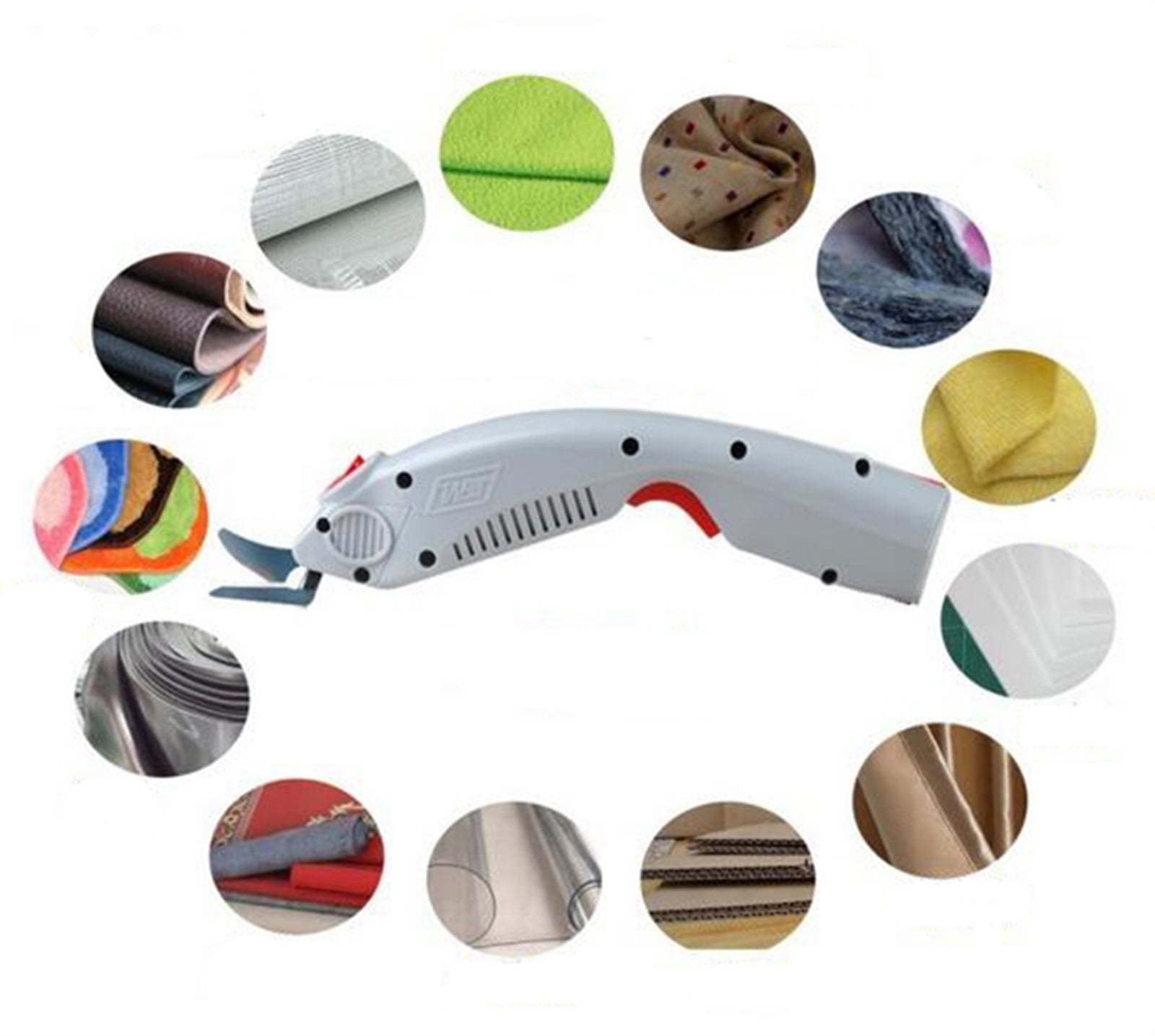Electric Fabric Scissors Electric Wool Shears Thermal Underwear Clipper Textile Cloth Cutter Tool No Battery ,Multiple Speeds