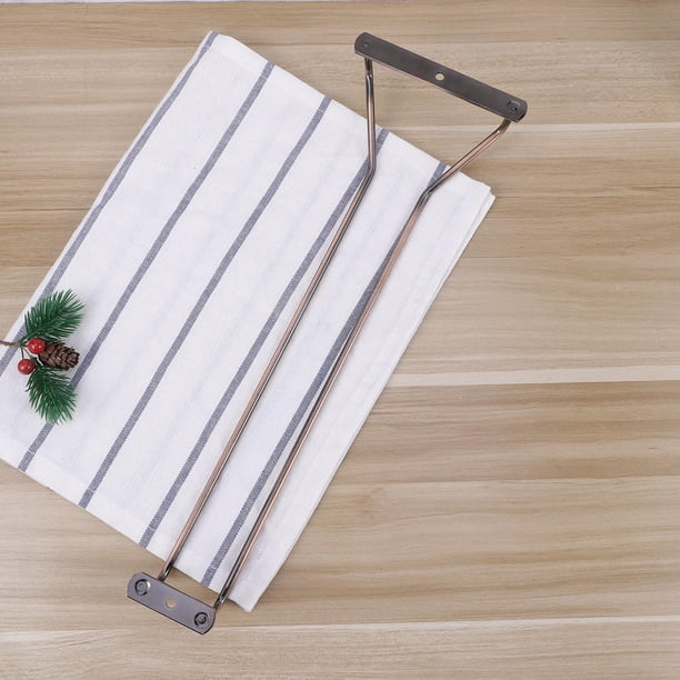 OUNONA 1Pqt Soporte Para De Vino Bajo Gabinete En Acero Inoxidable Marrón Claro Resistente Y Antióxido