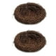 thumbnail image 1 of 2 Piezas Artesanal Vine Nest Casa Manualidad Holiday Decoración 8cm, 1 of 9