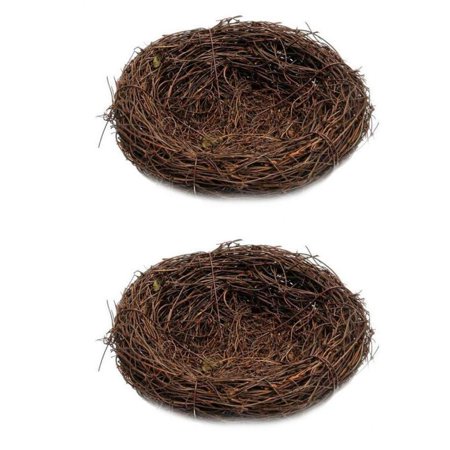 Miulika 2 Pcs Nest Bird Birdhouse Pigeon Craft Nature Decoration Garden Party Vine Brown Miulika 2 Pcs Nest Bird Birdhouse Pigeon Craft Nature Decoration Garden Party Vine Brown