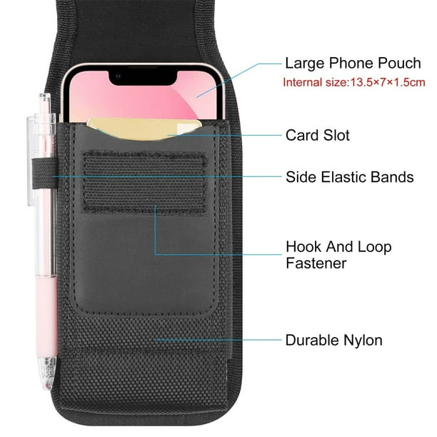kurtrusly Mobile Phone Waist Bag Men Small Cell Phones Holder Emergency Storage Purse with Clip Loop Bum Pouch Sports Running Accessories Type 5 1Set