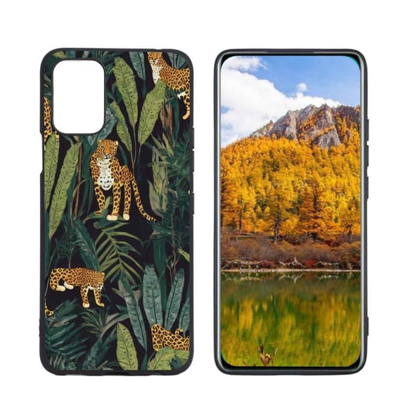 Compatible with LG K62 Phone Case, Leopard-73 Case Men Women, Flexible Silicone Shockproof Case for LG K62