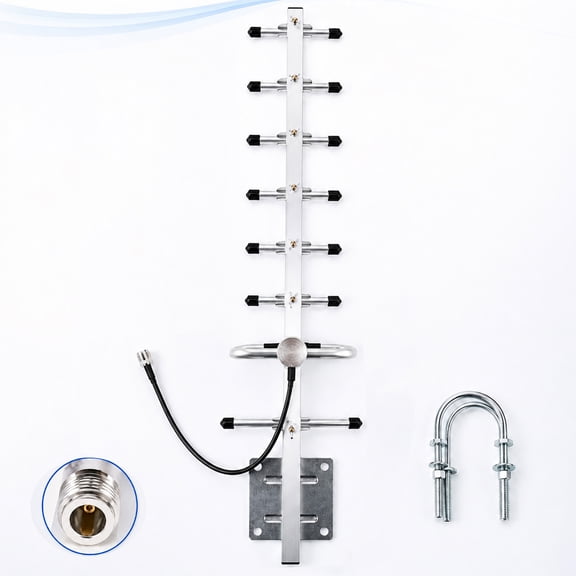 Outdoor Yagi Antenna 824-960MHz 10dBi Directional Antenna with N-Female Connector for LoRa and IoT Wireless Applications