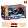 thumbnail image 2 of Bburago-Coche de juguete McLaren F1 Team MCL36 n. ° 3 Daniel Ricciardo n. ° 4 Lando Norris, escala 1:43, 2022 Fivean unisex, 2 of 2