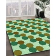 thumbnail image 3 of Ahgly Company Tapis d'Intérieur Rectangulaire Transitionnel Vert Pâle Lavable à la Machine, 2 Pieds x 3 Pieds, 3 of 7