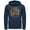 Navy Blue, variant on Men's Nintendo Mario Luigi Back to Back  Pull Over Hoodie Black Small