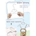 thumbnail image 2 of GOSCHE Kids Velvet Hangers with 20 Finger Clips - Grey Non-Slip Baby Clothing Hanger for Closet, Pants, Skirts, Coat, 50 Pack, 2 of 8