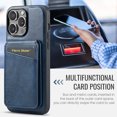 thumbnail image 4 of Compatible with Magsafe Magnetic 2 in 1 Detachable Wallet Case with Card Holder for iPhone 16 Pro Max, for Women Men, PU Leather Flip Kickstand Credit Slots for iPhone 16 Pro Max, Blue, 4 of 10
