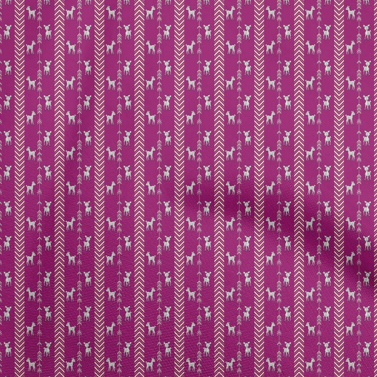 oneOone Velvet Dark Magenta Fabric Tribal Diy Clothing Quilting Fabric  Print Fabric By Yard 58 Inch Wide 
