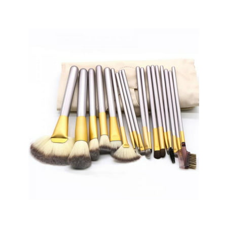 Professional Makeup Brushes, 24 Piece Set, Great for Highlighting & Contouring Leather Bag Multi-effect Cosmetic Makeup (Best Drugstore Makeup For Contouring And Highlighting)