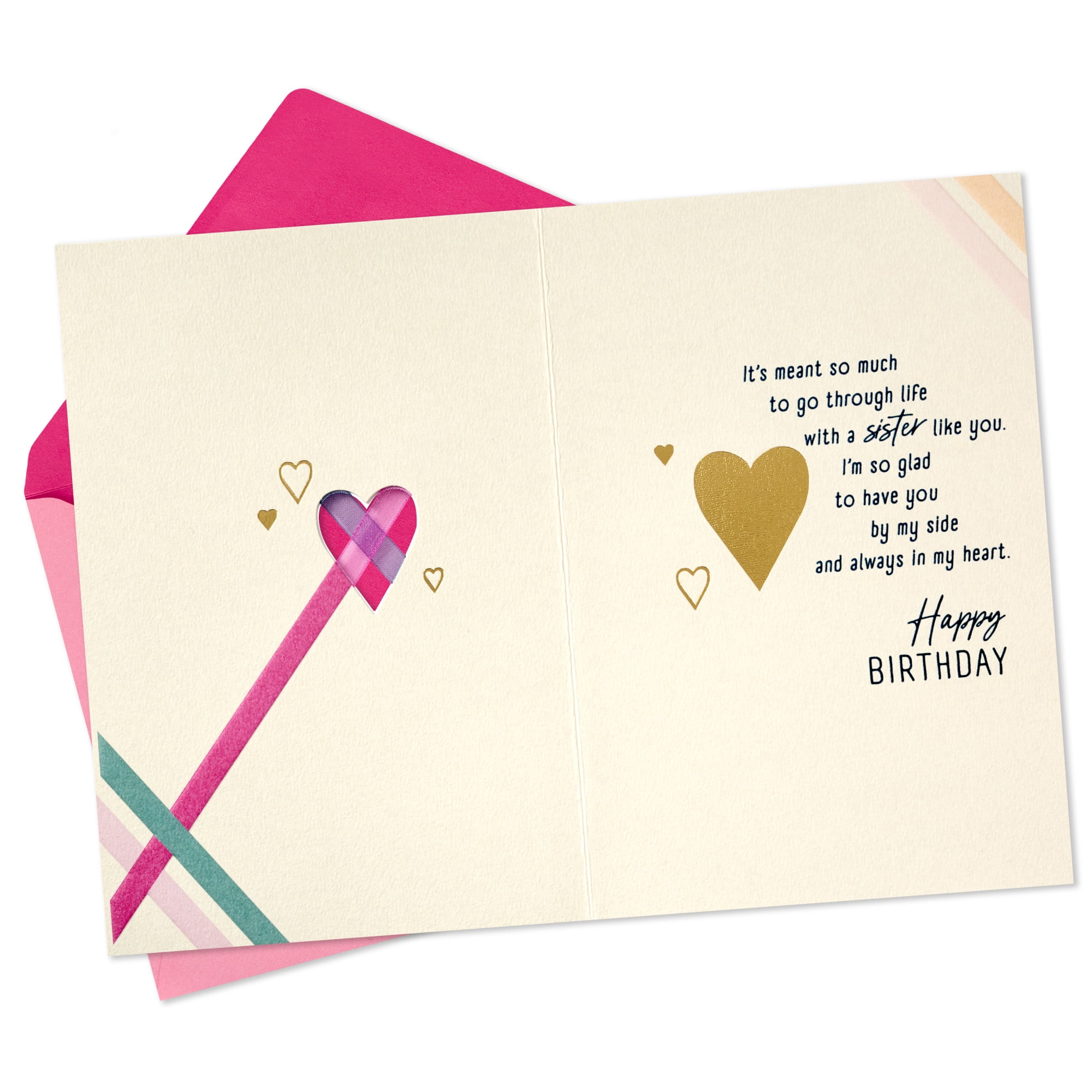 Hallmark Birthday Card for Sister (You're Always in My Heart)