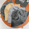 thumbnail image 2 of TELOLY Sun Hat Hong Kong Style Retro Denim Thin Hats for Woman Couple Summer Fashion Solid Color Cowboy Hat,Orange, 2 of 2