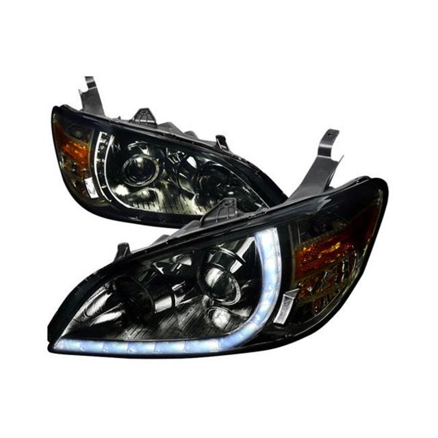 Spec D Tuning 2LHP-CV04G-8-RS 2004-2005 Honda Civic R8 Style Projector Headlight Smoke