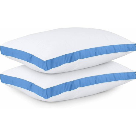Gusseted Quilted Pillow Bed Pillows Side Back Sleepers Utopia Bedding, Queen, 2 pcs