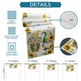 thumbnail image 6 of Sunflowers Gnomes Table Runner 70 Inches, Eucalyptus Spring Garden Floral Bed Runner Dresser Scarves Tabletop for Indoor Outdoor Parties/Ceremony/Banquet, 13" x 70", 6 of 9