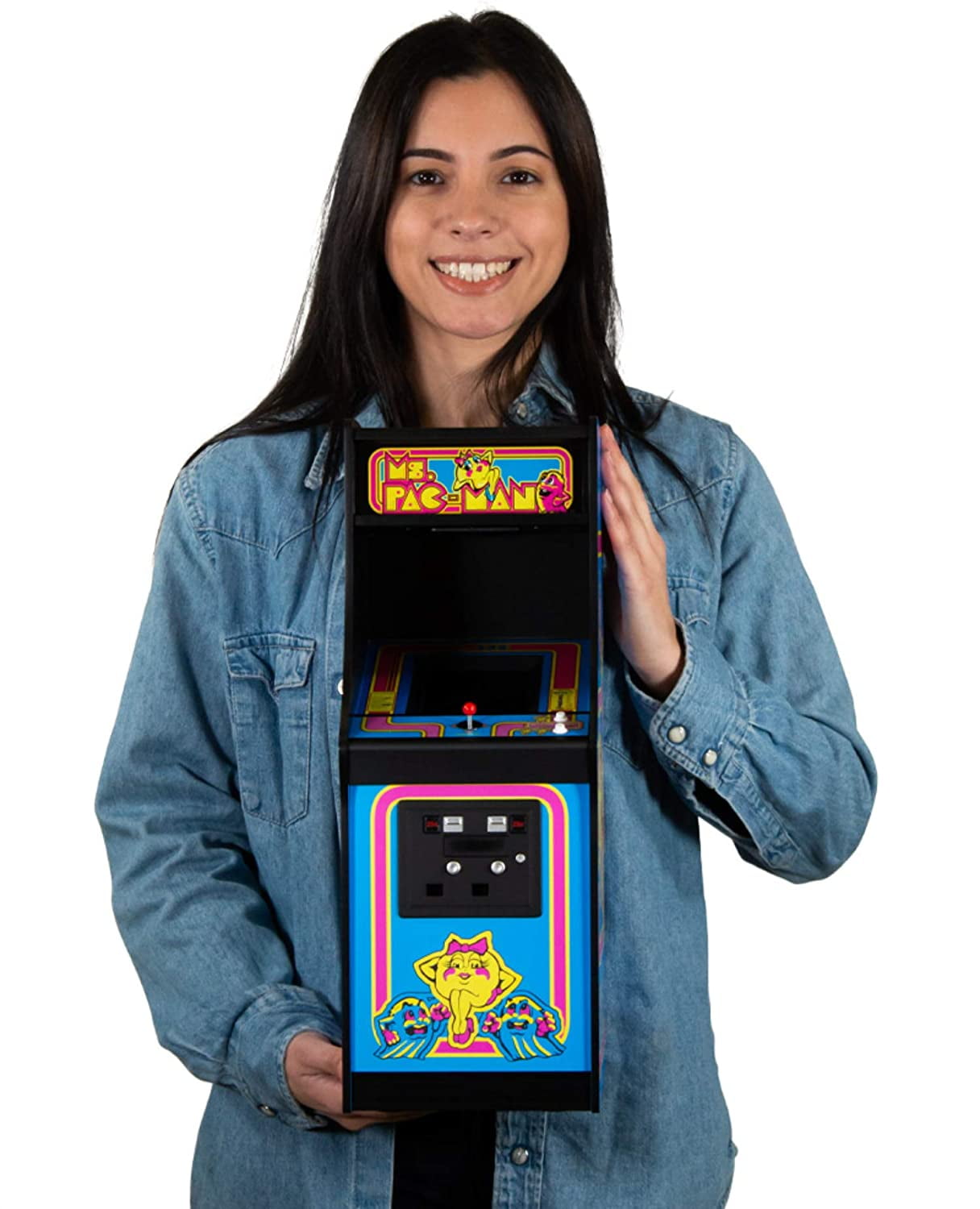 Official Ms Pac-Man ¼ Scale Replica Arcade Cabinet (17 inches tall) -  Walmart.com