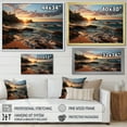 thumbnail image 4 of Designart "A Mesmerizing Golden Sands wall art XII" Landscapes Floater Framed Wall Decor, 4 of 7