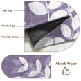 thumbnail image 4 of Purple Leaves Bathroom Mat 2x3 FT,Non Slip Small Kitchen Mat,Farmhouse Botanical Branch Vintage Modern Washable Soft Backed Front Door Throw Rug Non-Shedding Indoor Outdoor Doormat for Entryway Sink, 4 of 5