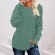 thumbnail image 1 of HongQid Long Sleeve Shirts for Women Tunic Trendy Casual Round Neck Tops Lightweight Sweaters, 1 of 7