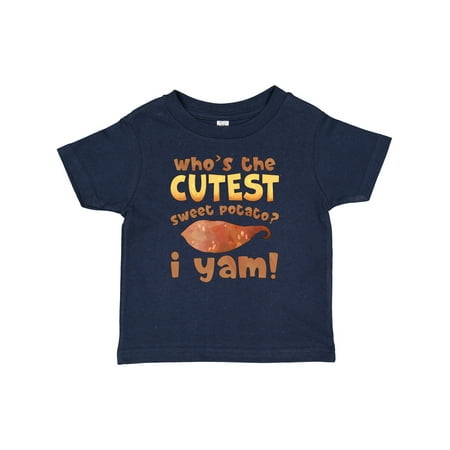 

Inktastic Who s the Cutest Sweet Potato I Yam! Funny Thanksgiving Gift Baby Boy or Baby Girl T-Shirt