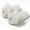 White, variant on Xfvqtps Fuzzy Slippers for Women Lace Bow Decor House Bedroom Open Toe Slide Comfy Fall Winte Furry Indoor Slipper Green