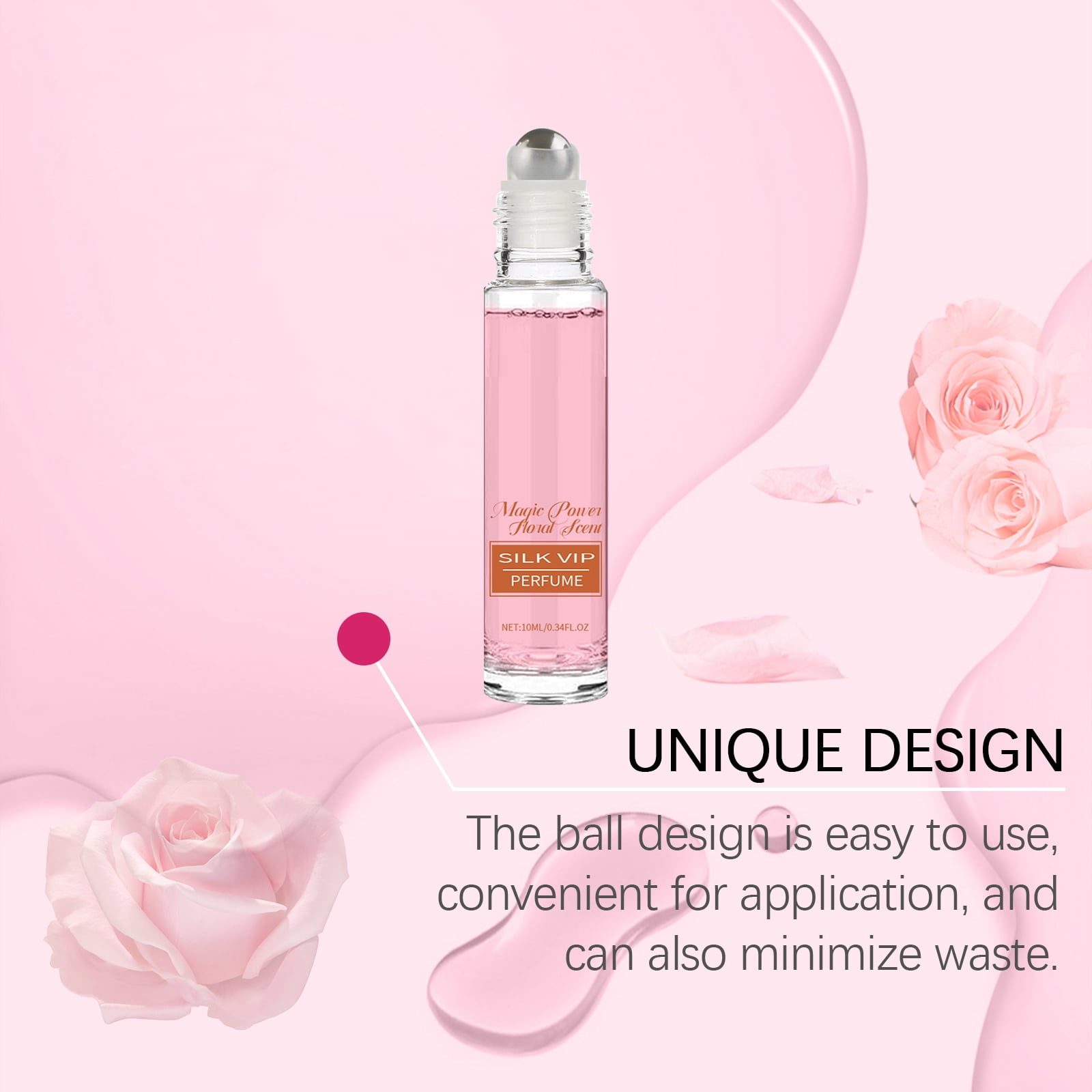 Alvantor Perfume for Women, Roll On Perfume with Charm Floral Fragrance, 0.34fl.oz