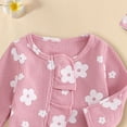 thumbnail image 7 of Yindaity Newborn Girl Clothes Infant Cowgirl Romper Ribbed Knit Jumpsuit Western Baby Clothing Preemie Going Home Outfit Toddler Long Sleeve Rompers 18-24 Months Girls(Pink,3-6 Months), 7 of 7