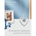 thumbnail image 2 of CACA LADY Mothers Day Gift Projection Necklace Picture Necklace Photo Necklace Christmas Jewelry Gifts for Women Mom Mother Wife, 2 of 6