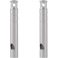 thumbnail image 1 of Silbatos de emergencia plateados de 120 dB con columna de titanio y metal para supervivencia, senderismo, navegación, mochilero, pesca, silbatos fuertes para exteriores., 1 of 5