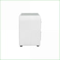 thumbnail image 2 of Shelyn White Teddy Sherpa & Chrome Glass Top Nightstand, 2 of 9