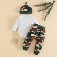 thumbnail image 6 of NOLDARES 3-Piece Newborn Baby Girl Outfits Long Sleeve Ruffle Romper Pants Headband Set Fall Winter Clothes,White,6-12 M, 6 of 9