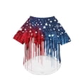 thumbnail image 4 of Dog Clothes for Small Dogs Patriotic Pet Shirt Lightweight 4Th of July Outfit Red White Blue Stars Stripes Dog Tshirt for Medium Large Dogs Single Pack, 4 of 5