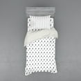 thumbnail image 2 of Ambesonne Modern Bedding Set 4 Pcs, Thunderbolt Zig Zag, Queen, Black White, 2 of 3