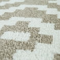thumbnail image 4 of Modern Low-Pile Rug Geometric Moroccan Design in Pastel Colors in Beige - 3'11" x 5'7" (4'x6'), 4 of 5