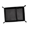 thumbnail image 2 of SunniMix PU Leather Storage Tray Jewelry Tray Folding Bedside Vanity Tray Desktop Organizer Tray Catchall Tray for Wallet Phone Travel Black, 2 of 8