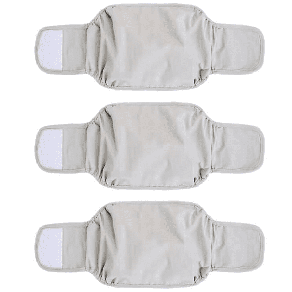 3 Pack Male Dog Diaper Wrap, Washable Puppy Belly Bands, Super-Absorbent and Comfortable