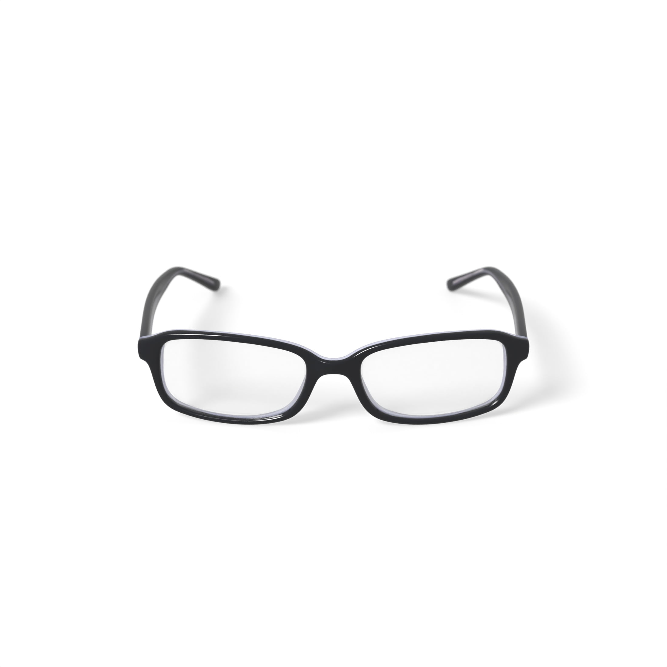 Walmart Mens FM6014 Rectangular Prescription Eyeglasses with Case, Black/Crystal