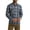Midnight Navy, variant on ® Men's and Big Men's Regular Fit Long Sleeve Fashion Twill Plaid Shirt, Sizes S-2XL