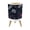 Color 1, variant on Small Trash Can with Lid Dark Floral Night Garden White Purple Green Wildflowers 1.8 Gallon Dog Proof Trash Can Round Garbage Can Waste Bin Wastebasket for Bathroom Bedroom Living Room