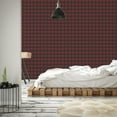 thumbnail image 4 of Galerie Wallcoverings  Global Fusion Cowboy Checkered Plaid Non-woven Matte Wallpaper Roll 33 feet long x 21 inches wide - Black/Grey, 4 of 5