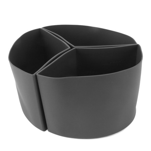 3 in 1 Silicone Slow Cooker Divider Liner Reusable Leakproof Dishwasher Safe Cooking Liner For 6 Quart Pot Grey
