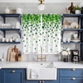 thumbnail image 2 of St. Patrick's Day Kitchen Curtains Window Panels, Spring Lucky Shamrocks Rustic Leaves Insulated Window Treatment Curtain, Grommet Curtains for Bedroom/Living Room/Bathroom, 2 Piece 42"Wx63"L, 2 of 8