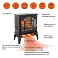 thumbnail image 6 of 17.5" Electric Fireplace Heater, 1500W Infrared Fireplace Stove with 3D Flame Effect, 5118BTU Electric Fireplace with Remote Control, Overheating Safety Protection, Ideal for Indoor Outdoor Home Use, 6 of 12