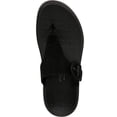 thumbnail image 2 of Vionic Activate Rx Women's Toe Post Casual Soft Sandal Black Suede 8W, 2 of 5