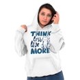 thumbnail image 5 of Think Less Live More Inspiring Cat Hoodie Sweatshirt Women Brisco Brands X, 5 of 6
